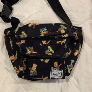 Herschel Supply Company Black Simpson’s Print Belt Bag